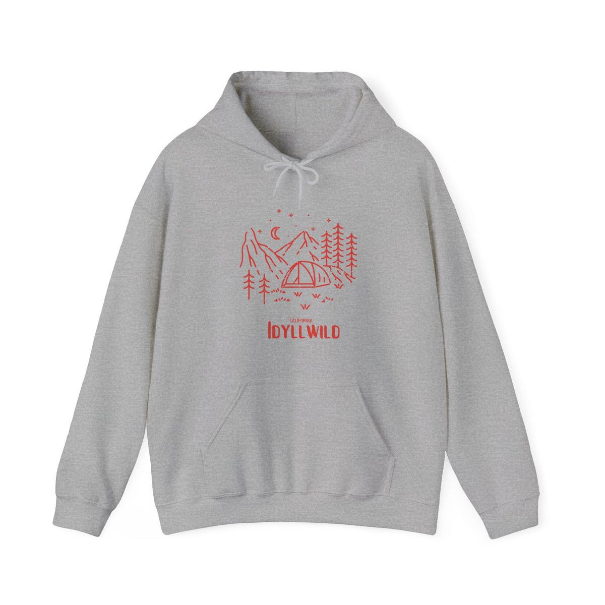 Unisex Heavy Blend™ Hooded Sweatshirt Camping RED