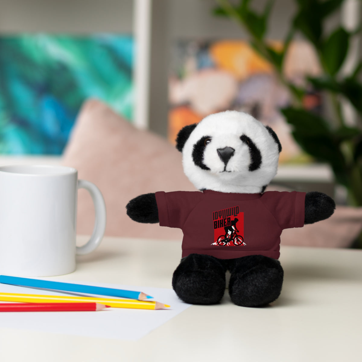 Stuffed Animals with Tee Idyllwild Mountain Biker