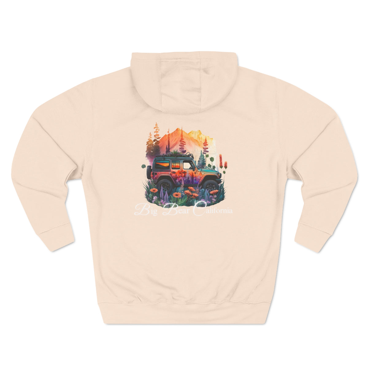 Big Bear Jeep Floral Hoodie