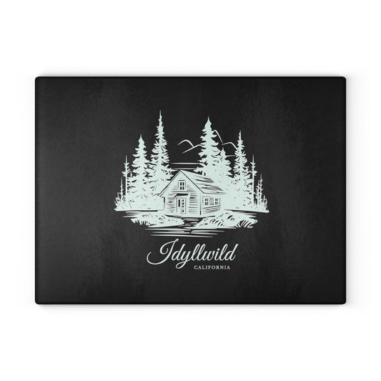 Glass Cutting Board Idyllwild California Cabin In The Woods