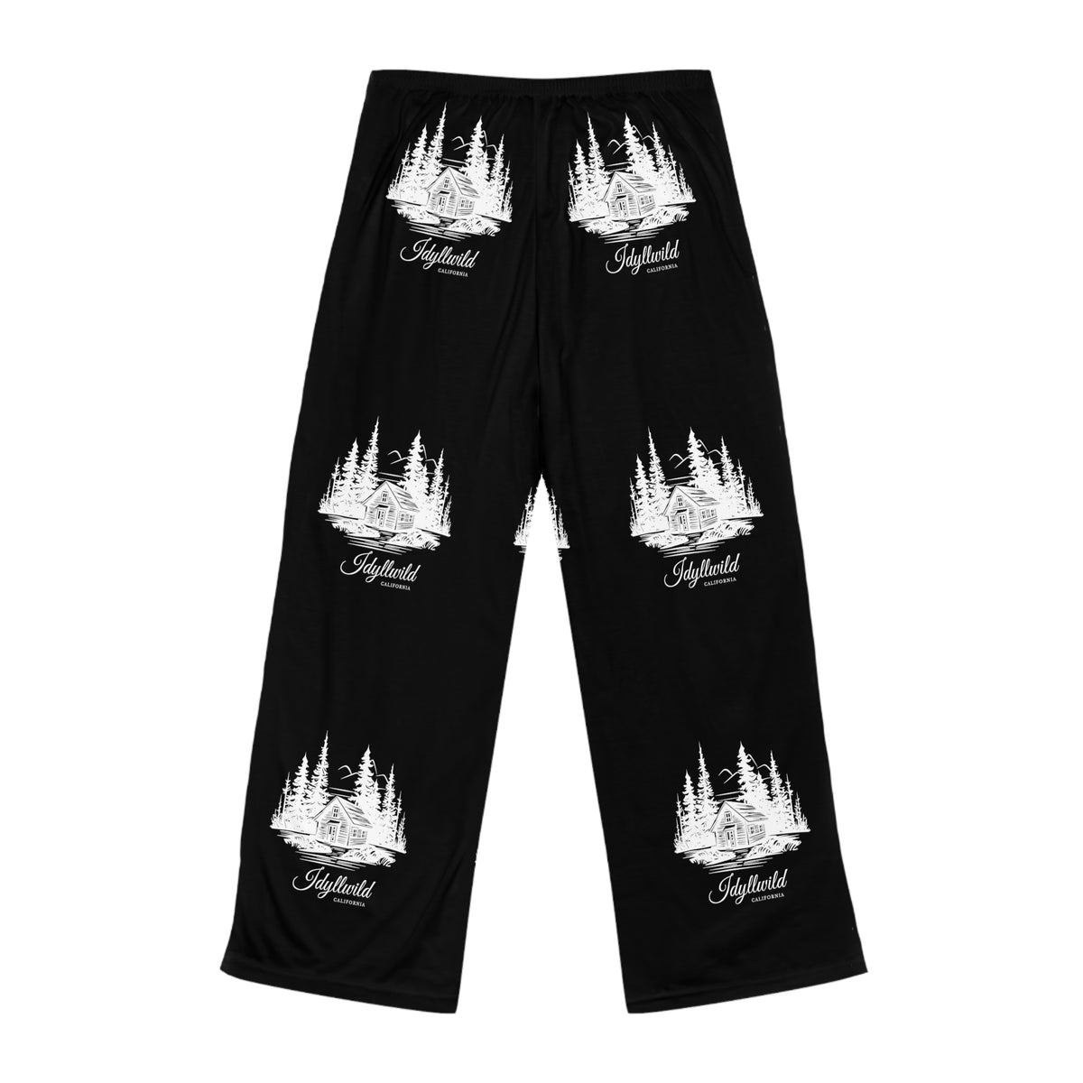 Women's Pajama Pants (AOP) Simple Cabin in the Woods