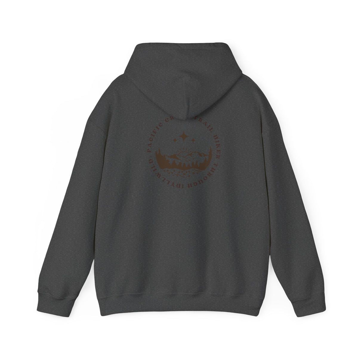 Pacific Trail Hiker through Idyllwild BrownText Hoodie