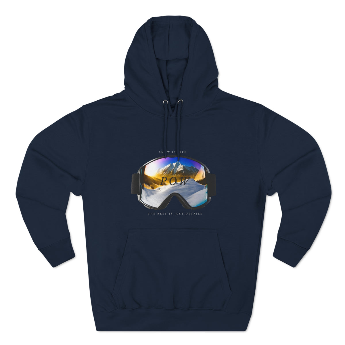 Snowboard  "POW" Hoodie