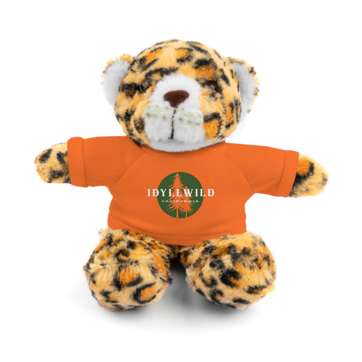 Stuffed Animals with Tee Idyllwild Pine Badge