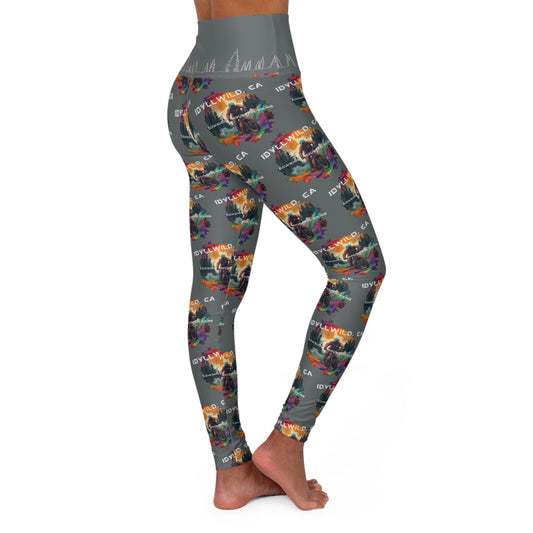 Idyllwild Grey High Waisted Mountain Biking Leggings