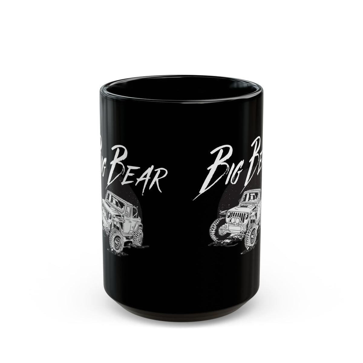 Big Bear Jeep Black Coffee Tea Mug