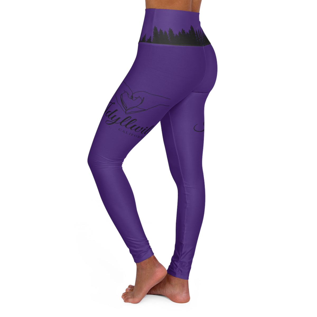 Idyllwild Heart Hands High Waisted Butt Lift Yoga Leggings