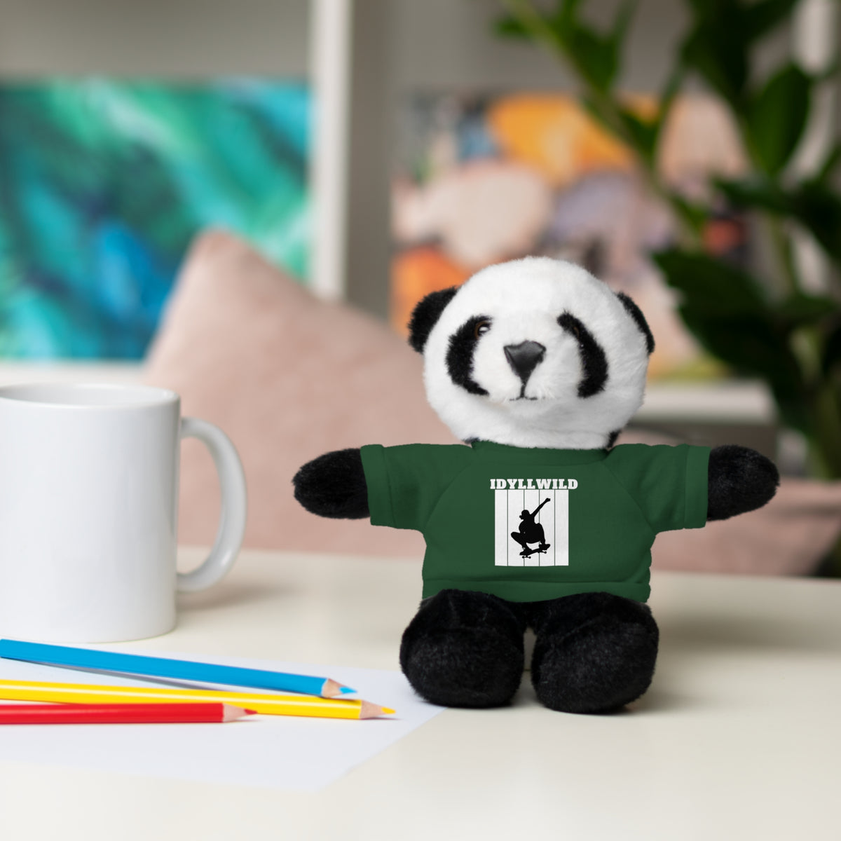 Stuffed Animals with Tee Skateboard Idyllwild