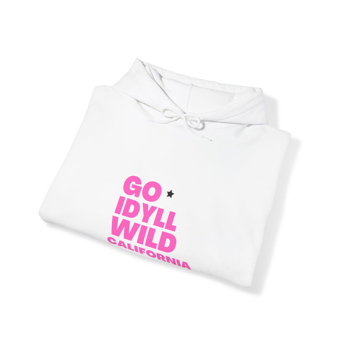 Idyllwild Mom Hiker Pink Text Hoodie