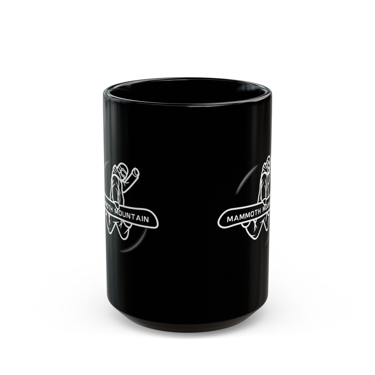 Mammoth Mountain Snowboarding Black Coffee Tea Mug