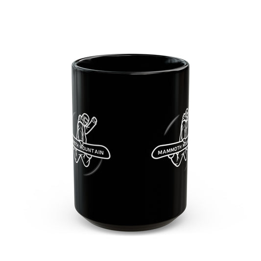 Mammoth Mountain Snowboarding Black Coffee Tea Mug