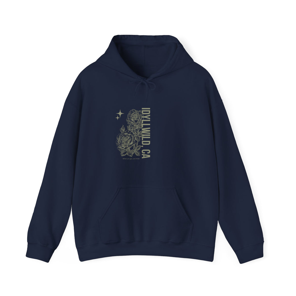 Unisex Heavy Blend™ Hooded Sweatshirt Center FLower