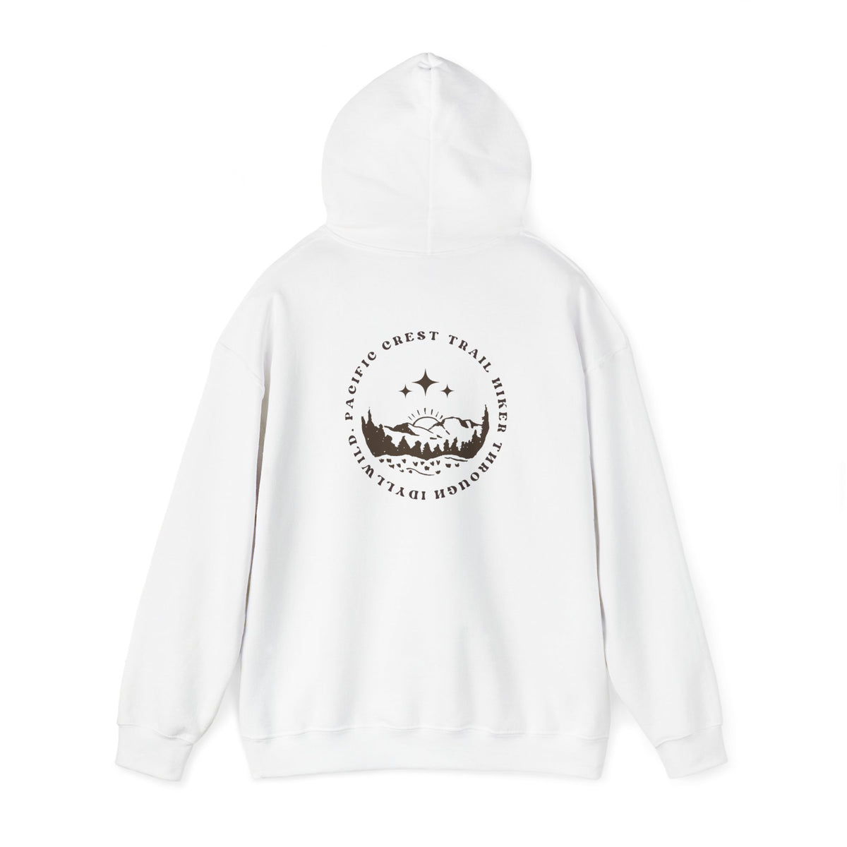 Pacific Trail Hiker through Idyllwild BrownText Hoodie
