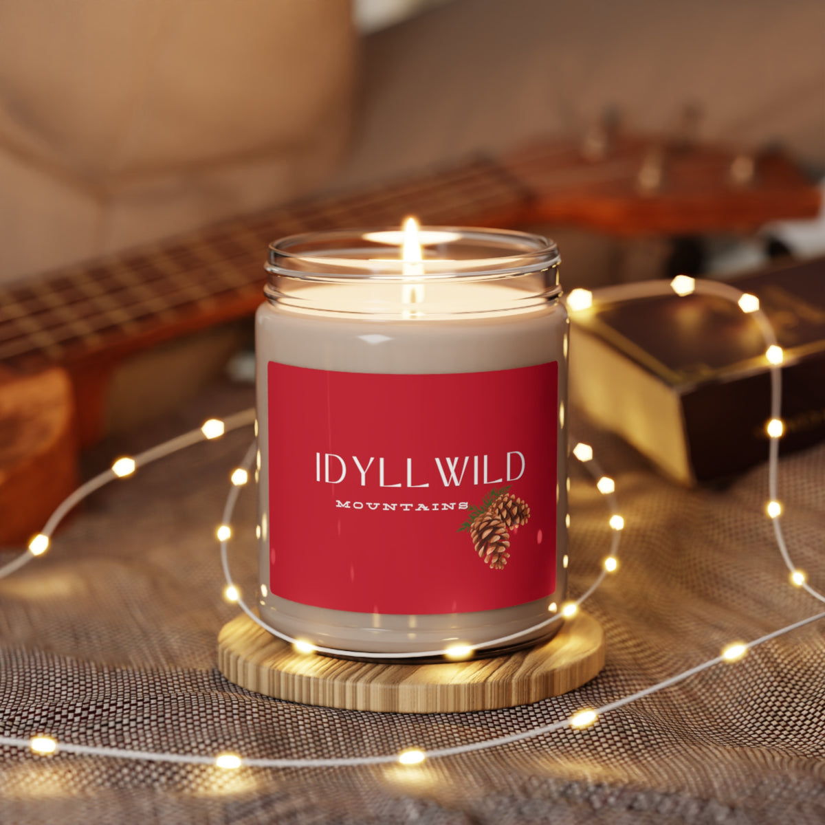 Scented Soy Candle, 9oz Idyllwild Mountains Pine Cone Red Label