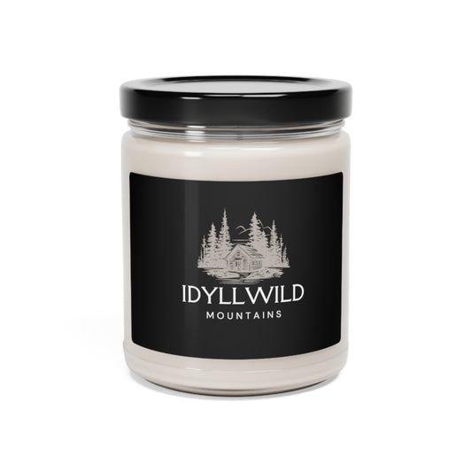 Scented Soy Candle, 9oz Wooded Cabin Black Label