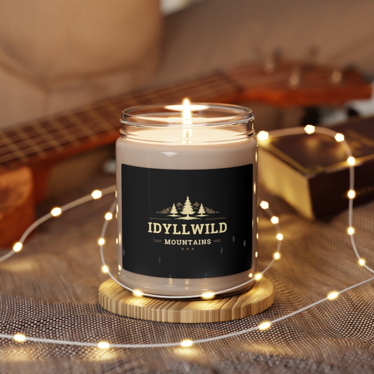 Scented Soy Candle, 9oz Idyllwild Earth Black Label