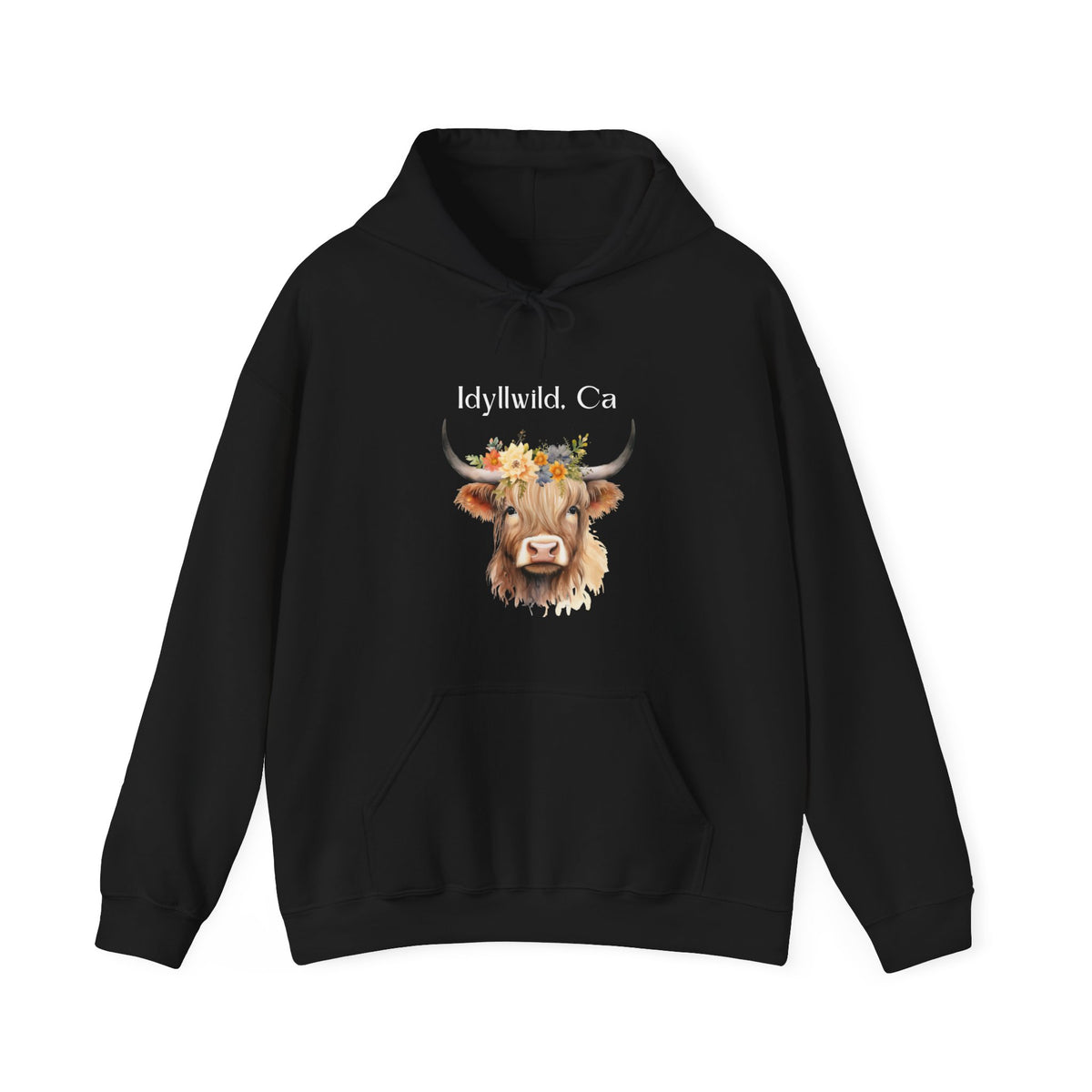 Unisex Heavy Blend™ Hooded Sweatshirt Idyllwild Cow 1