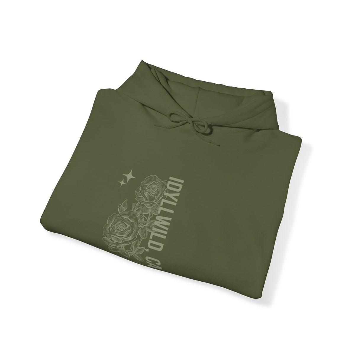 Unisex Heavy Blend™ Hooded Sweatshirt Center FLower