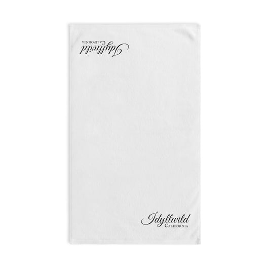 Idyllwild California White Hand Towel