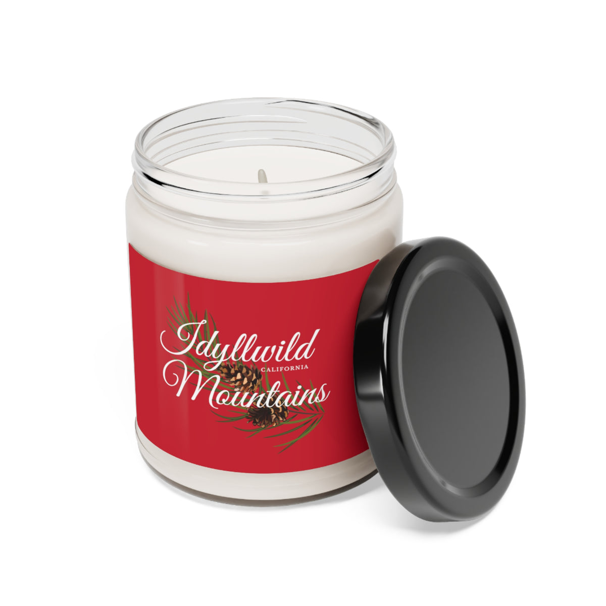 Scented Soy Candle, 9oz Idyllwild Mountains Pine Cones Red Label