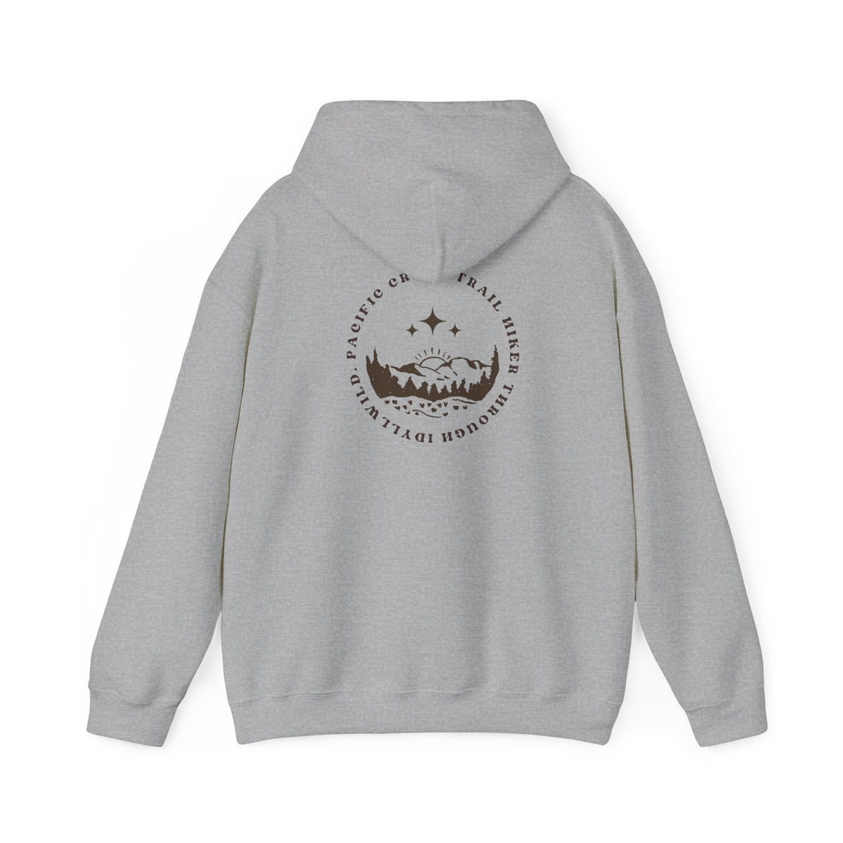 Pacific Trail Hiker through Idyllwild BrownText Hoodie
