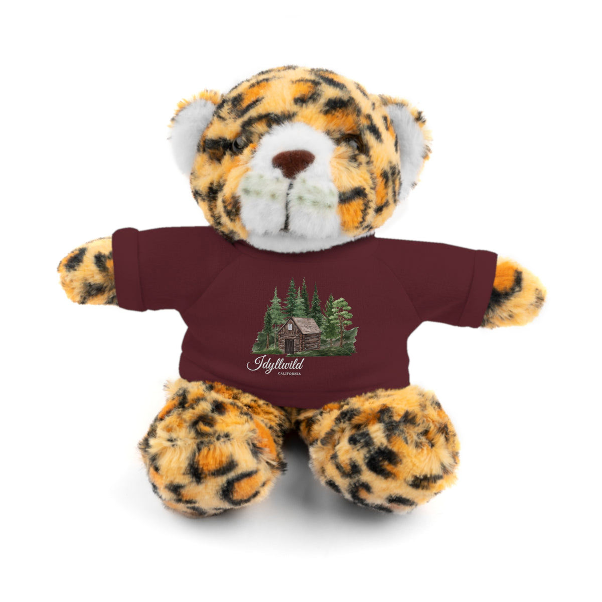Stuffed Animals with Tee Cabin in the Woods Picture Idyllwild