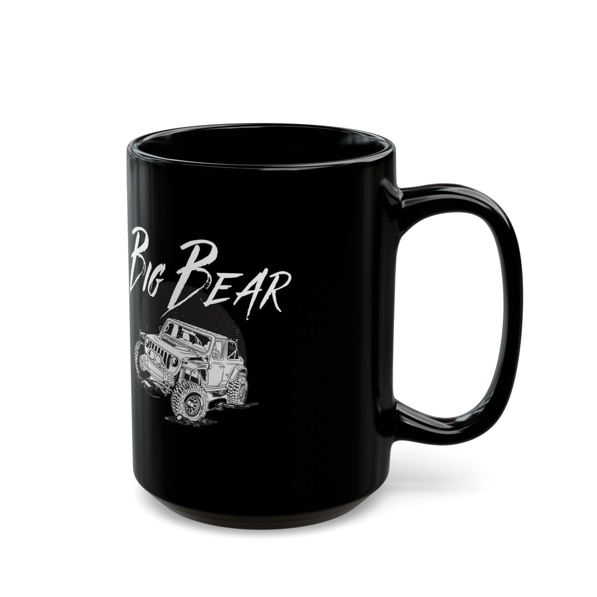 Big Bear Jeep Black Coffee Tea Mug