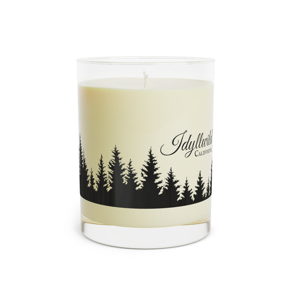 Scented Candle - Full Glass, 11oz Idyllwild Pine silhouette