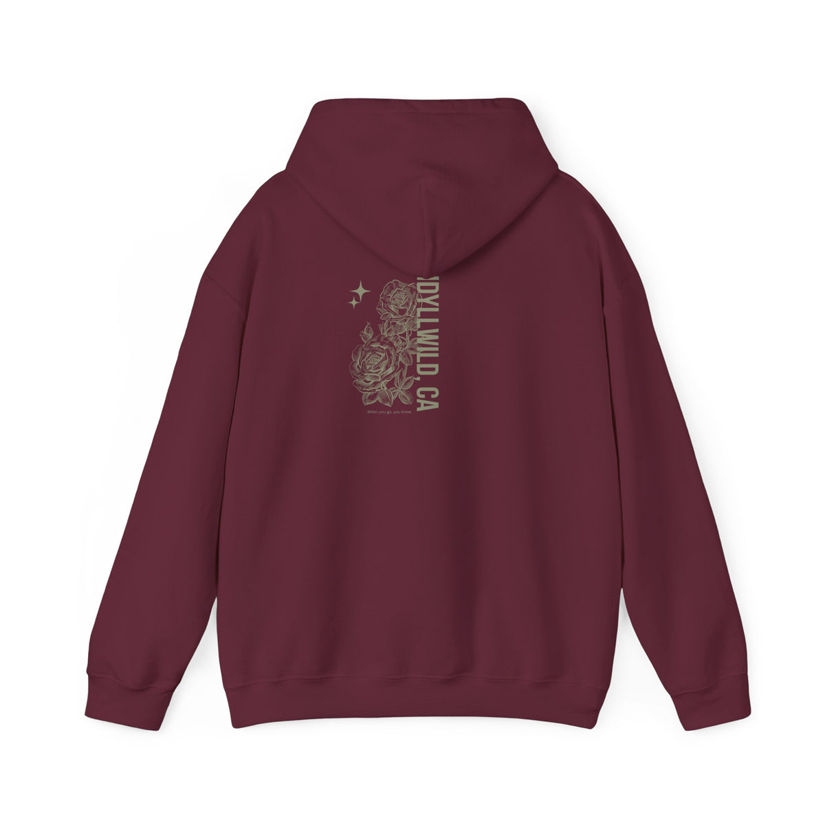 Unisex Heavy Blend™ Hooded Sweatshirt Center FLower