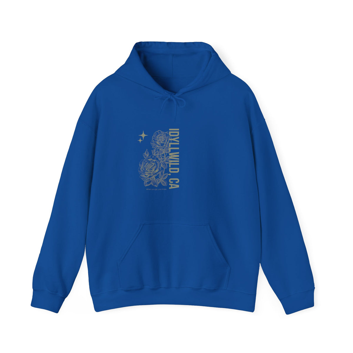 Unisex Heavy Blend™ Hooded Sweatshirt Center FLower