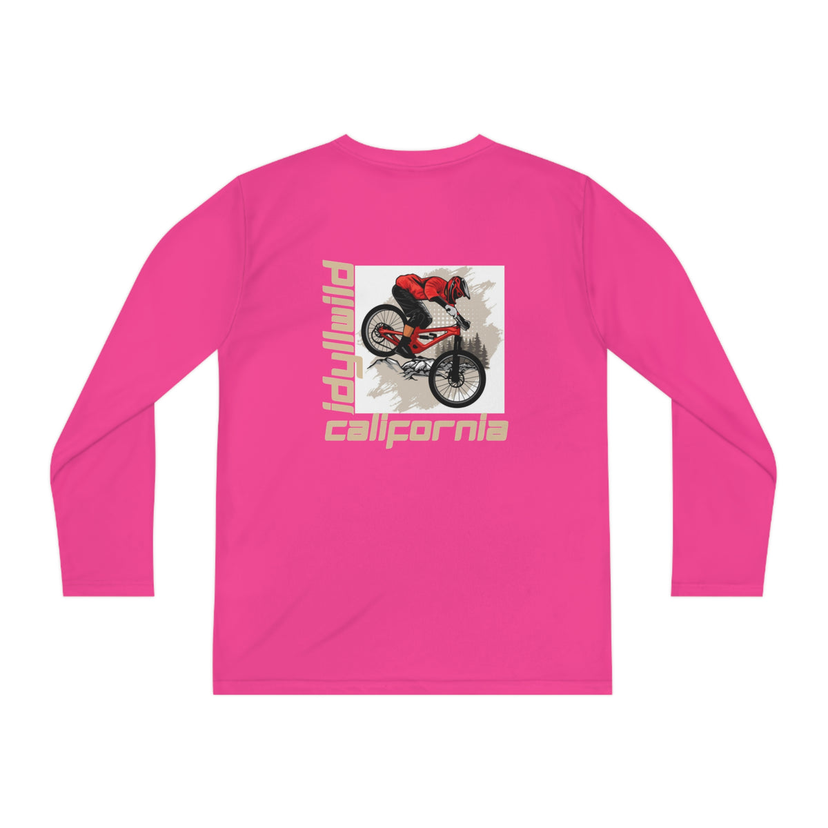 Idyllwild Mountain Biking Square II Youth Long Sleeve Competitor Tee