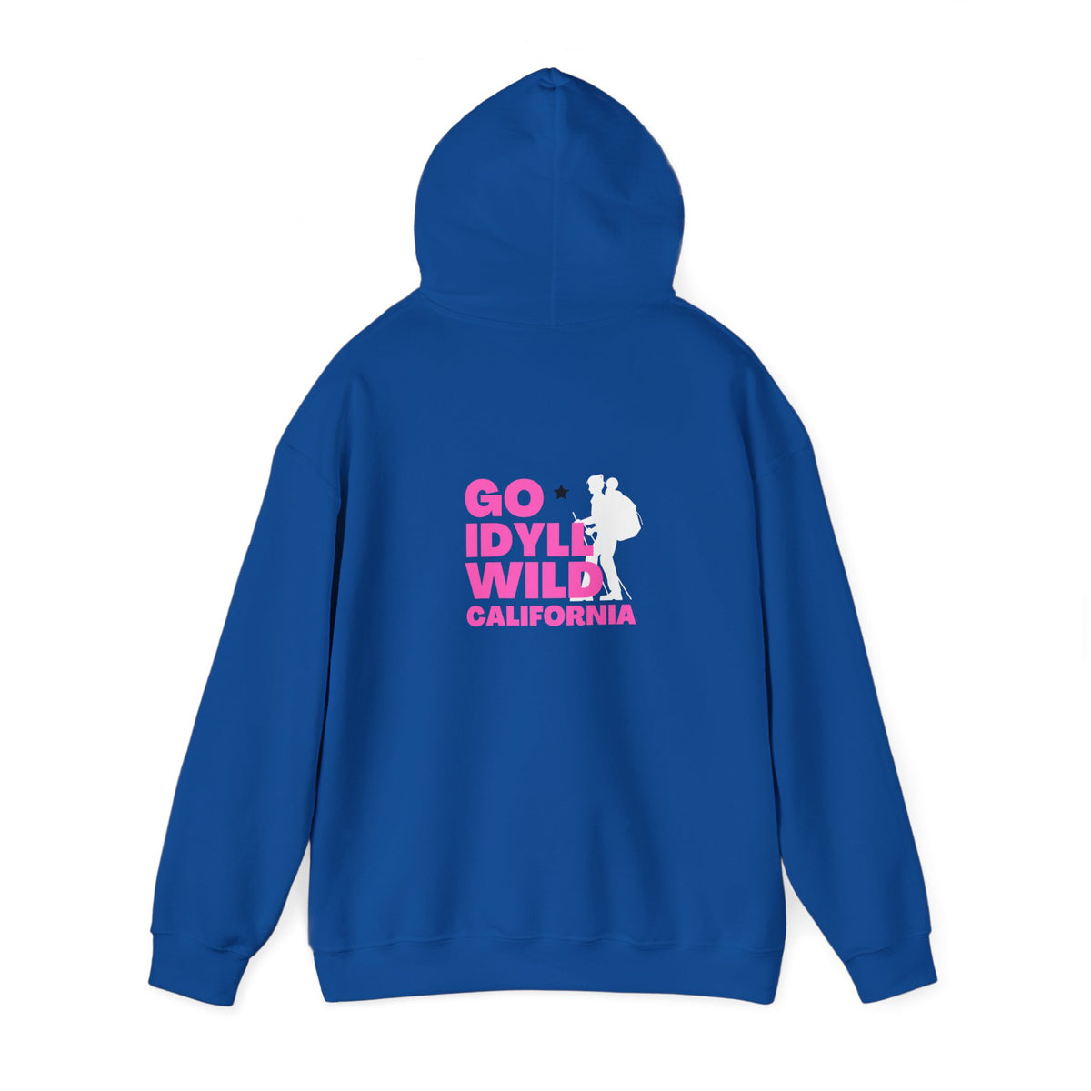 Idyllwild Mom Hiker Pink Text Hoodie