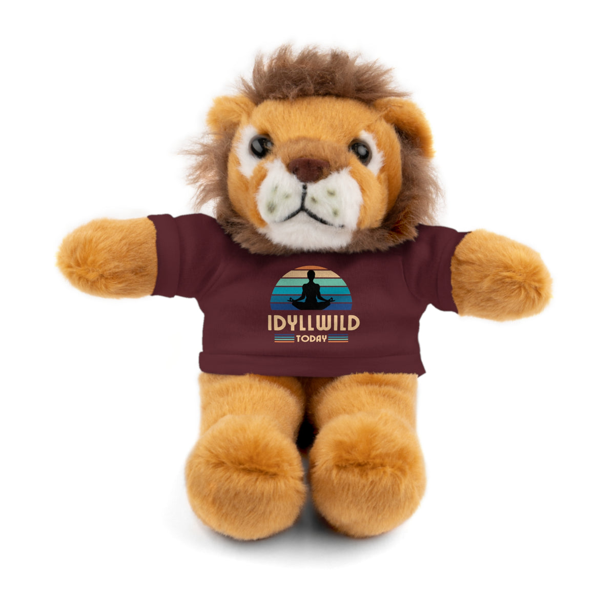 Stuffed Animals with Tee Idyllwild Yoga Day