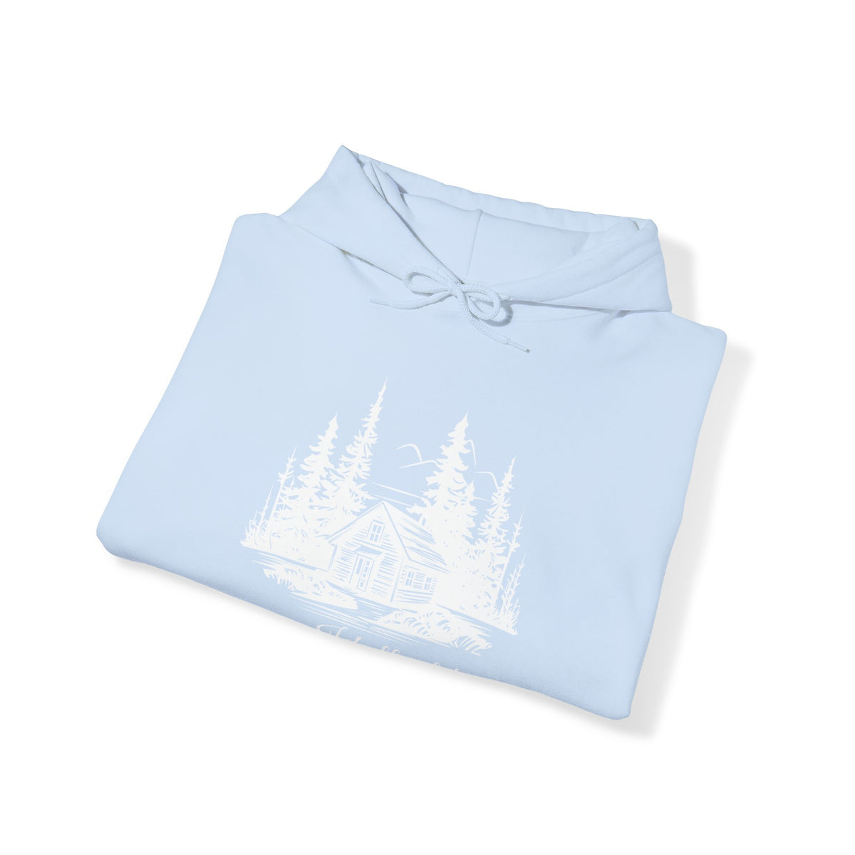 Unisex Heavy Blend™ Hooded Sweatshirt Cabin Forest Sketch