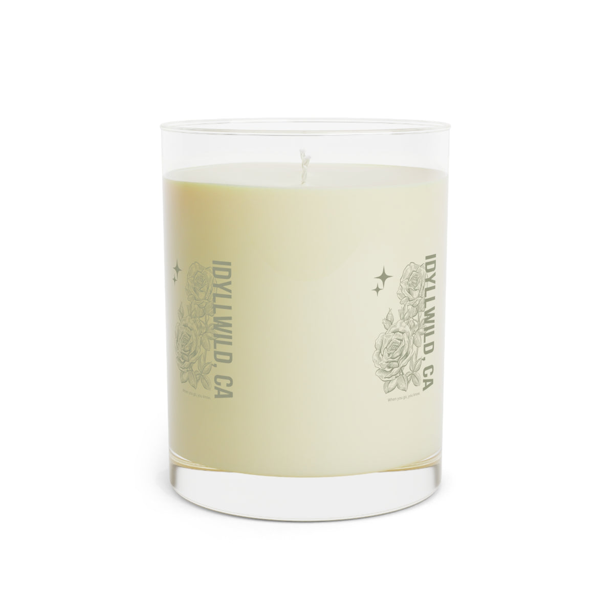 Copy of Scented Candle - Full Glass, 11oz Idyllwild Classy Rose