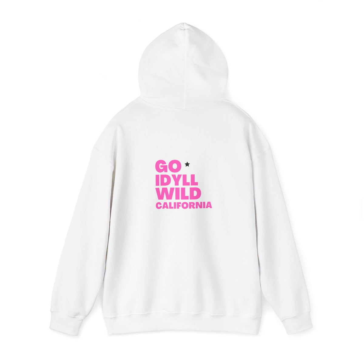 Idyllwild Mom Hiker Pink Text Hoodie