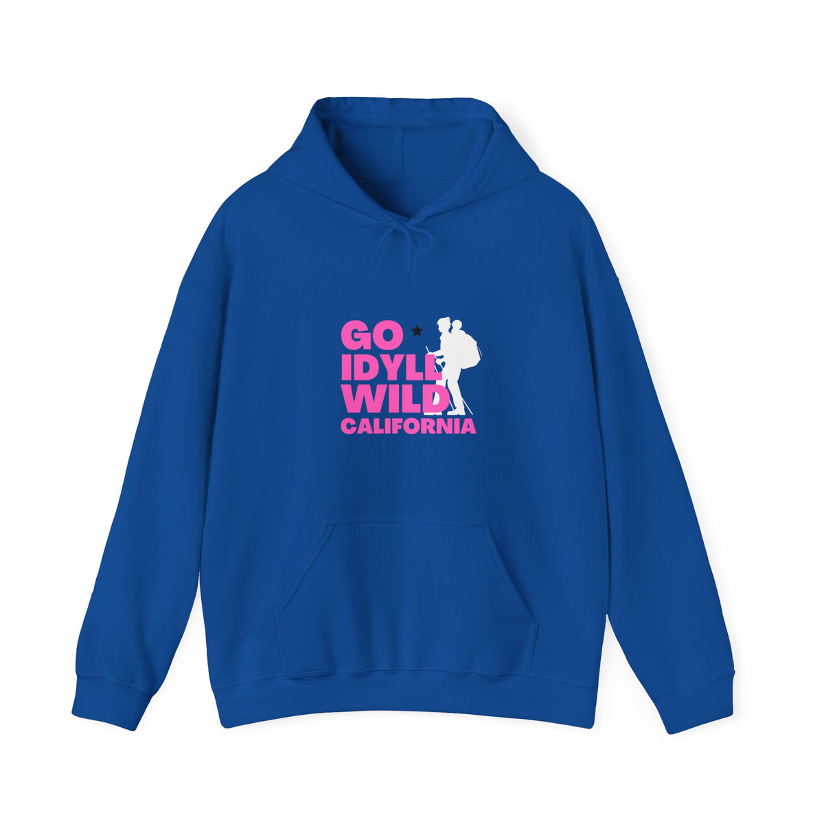 Idyllwild Mom Hiker Pink Text Hoodie