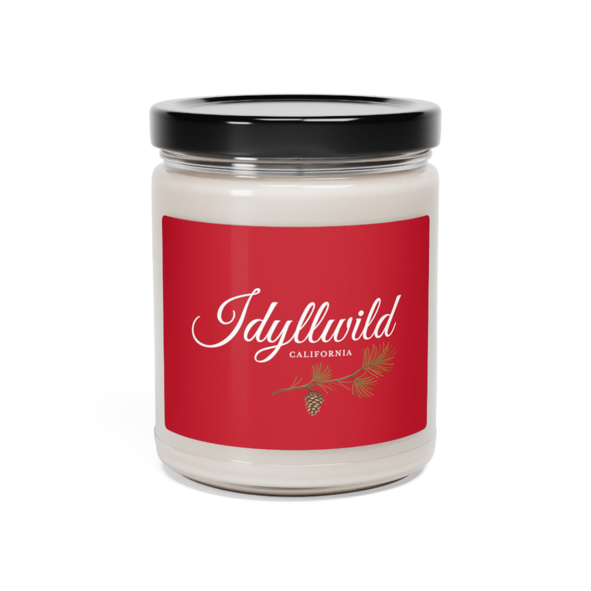 Scented Soy Candle, 9oz Idyllwild Classy Cone Red Label