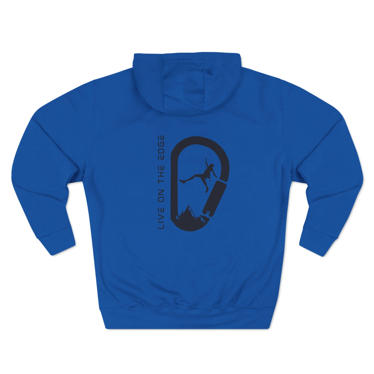 "Live on the Edge" Rock Climbing Hook Hoodie