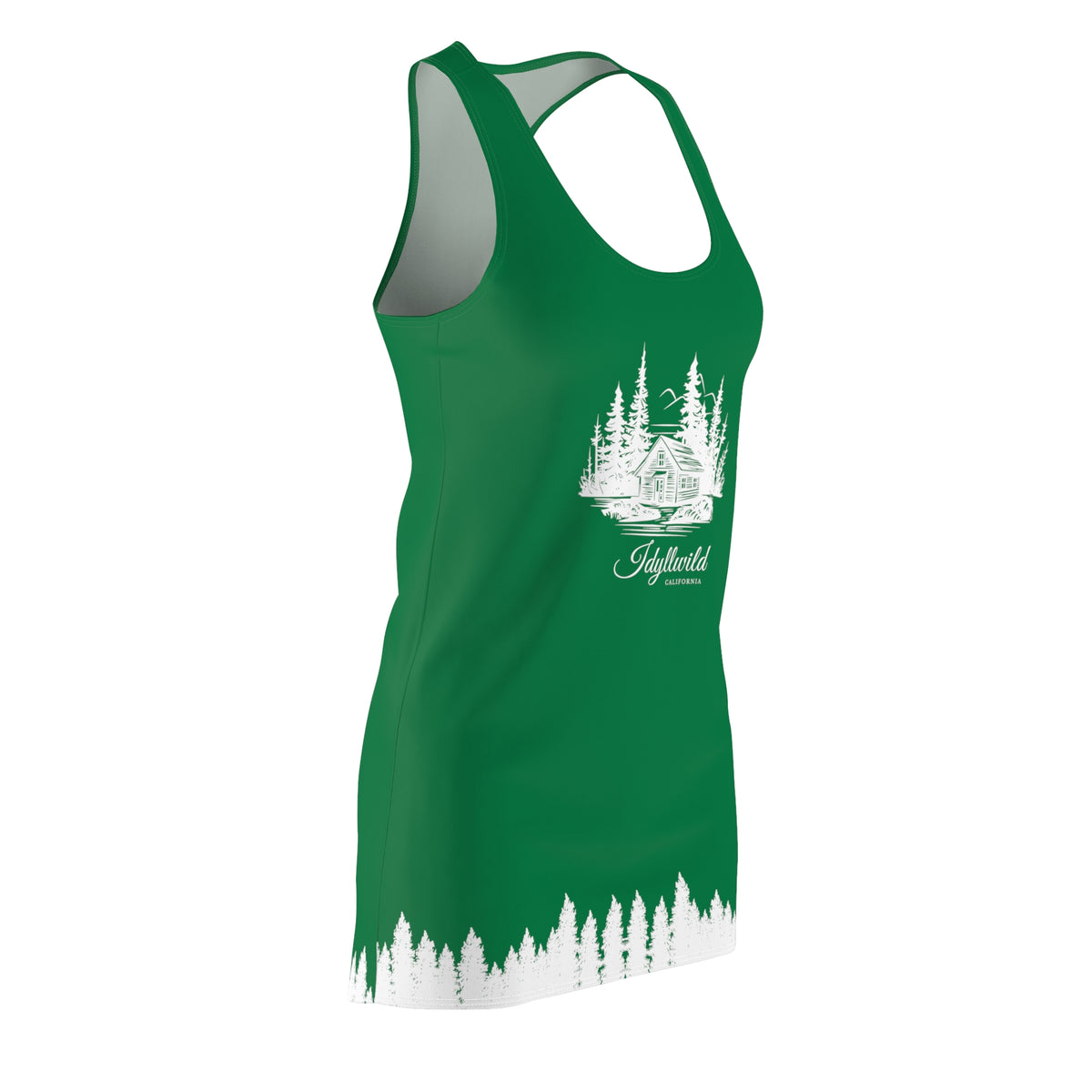Copy of Women's Cut & Sew Racerback Dress (AOP) Cabin in the woods Black