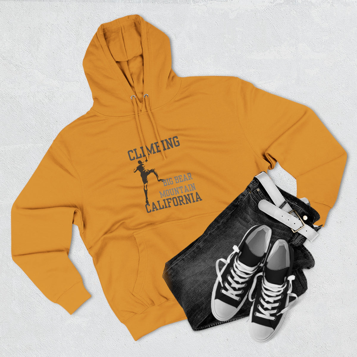 Big Bear Mountain Rock Climbing Hoodie