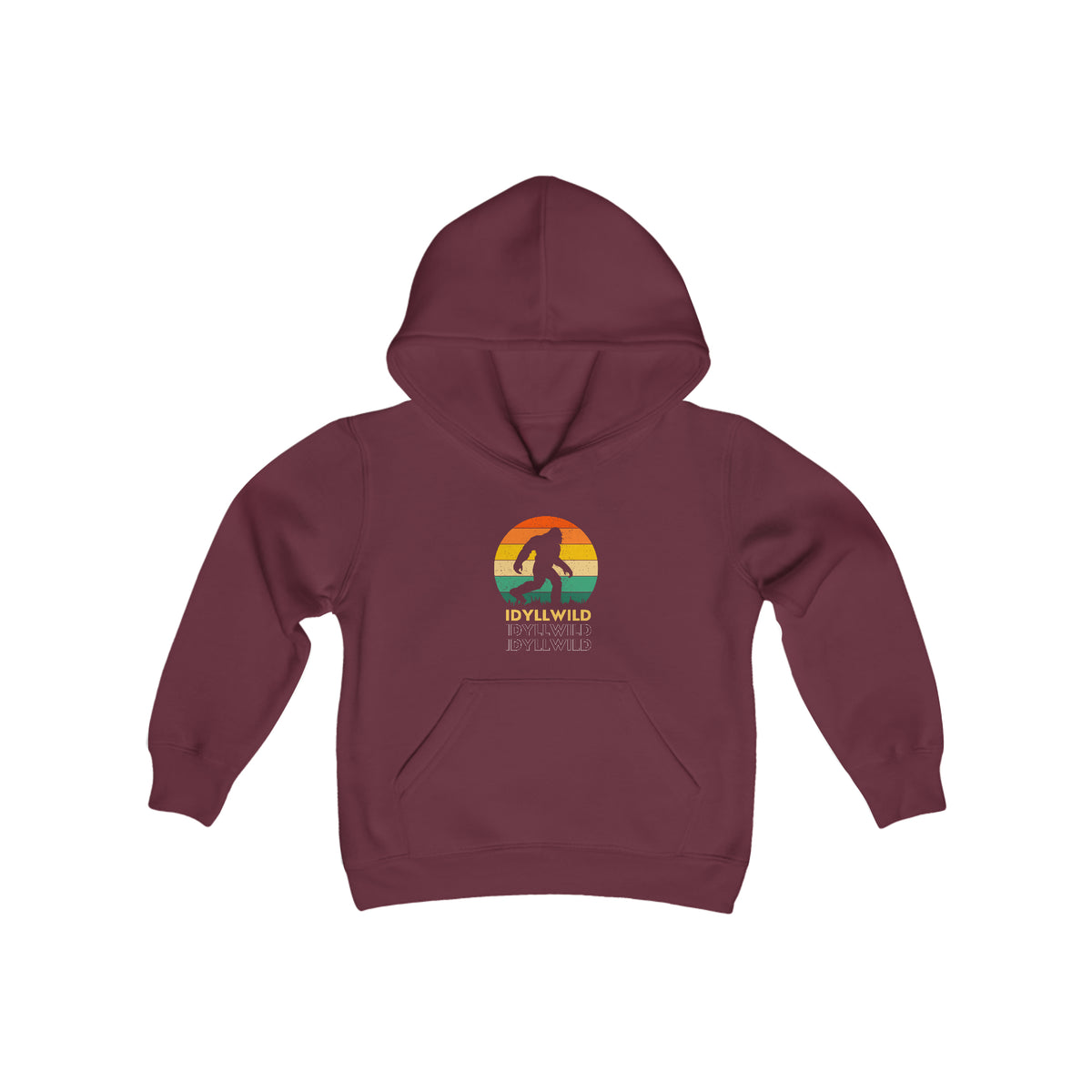 Youth Heavy Blend Hooded Sweatshirt Idyllwild Big Foot