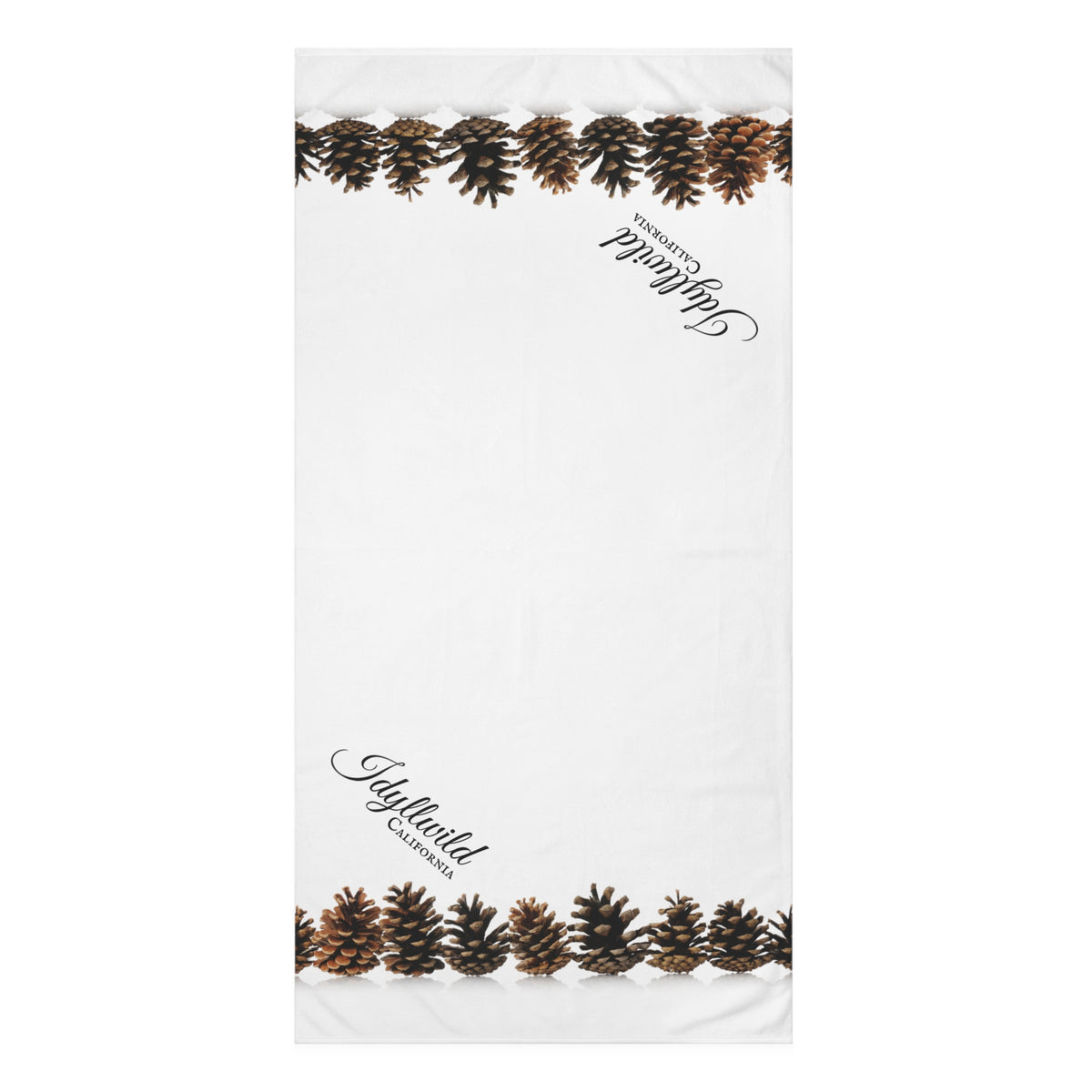 Idyllwild Row of Cones Mink-Cotton Towel