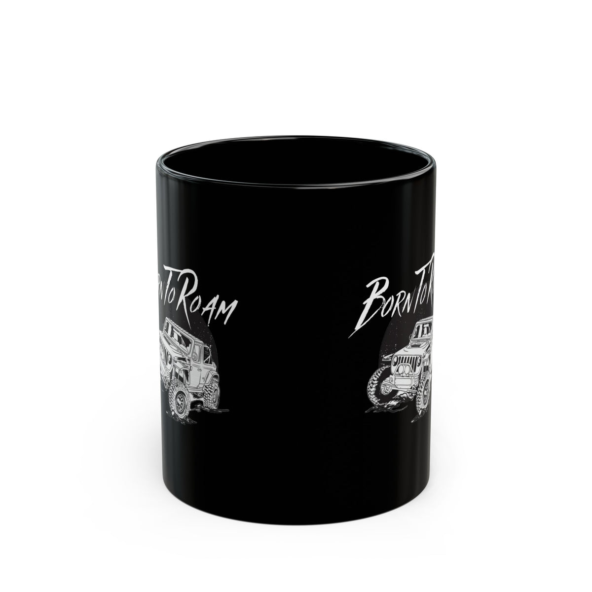 Mammoth Jeep Black Coffee Tea Mug