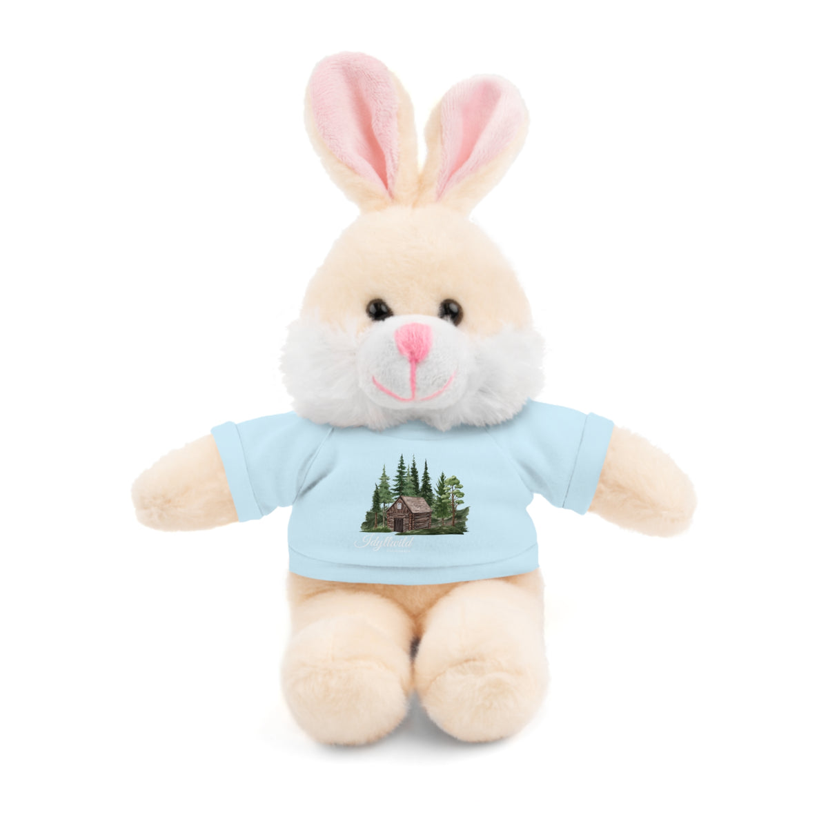 Stuffed Animals with Tee Cabin in the Woods Picture Idyllwild