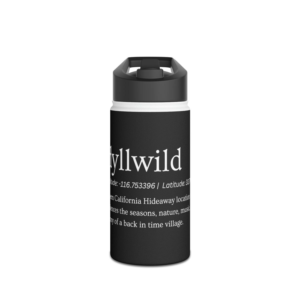 Stainless Steel Water Bottle, Standard Lid LONG|LAT