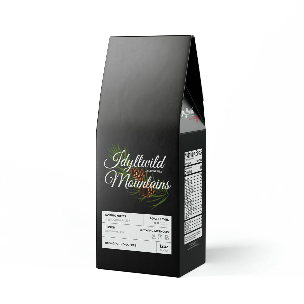 Colombia Single Origin Coffee (Light-Medium Roast) Idyllwild Mountains Classy Coneback Black
