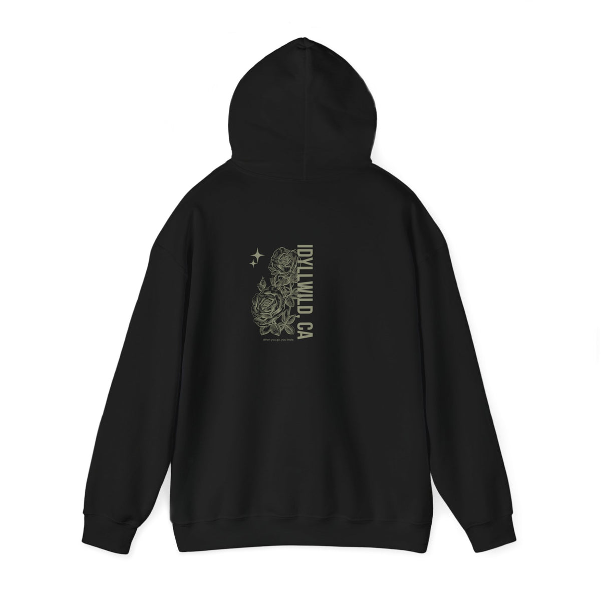 Unisex Heavy Blend™ Hooded Sweatshirt Center FLower