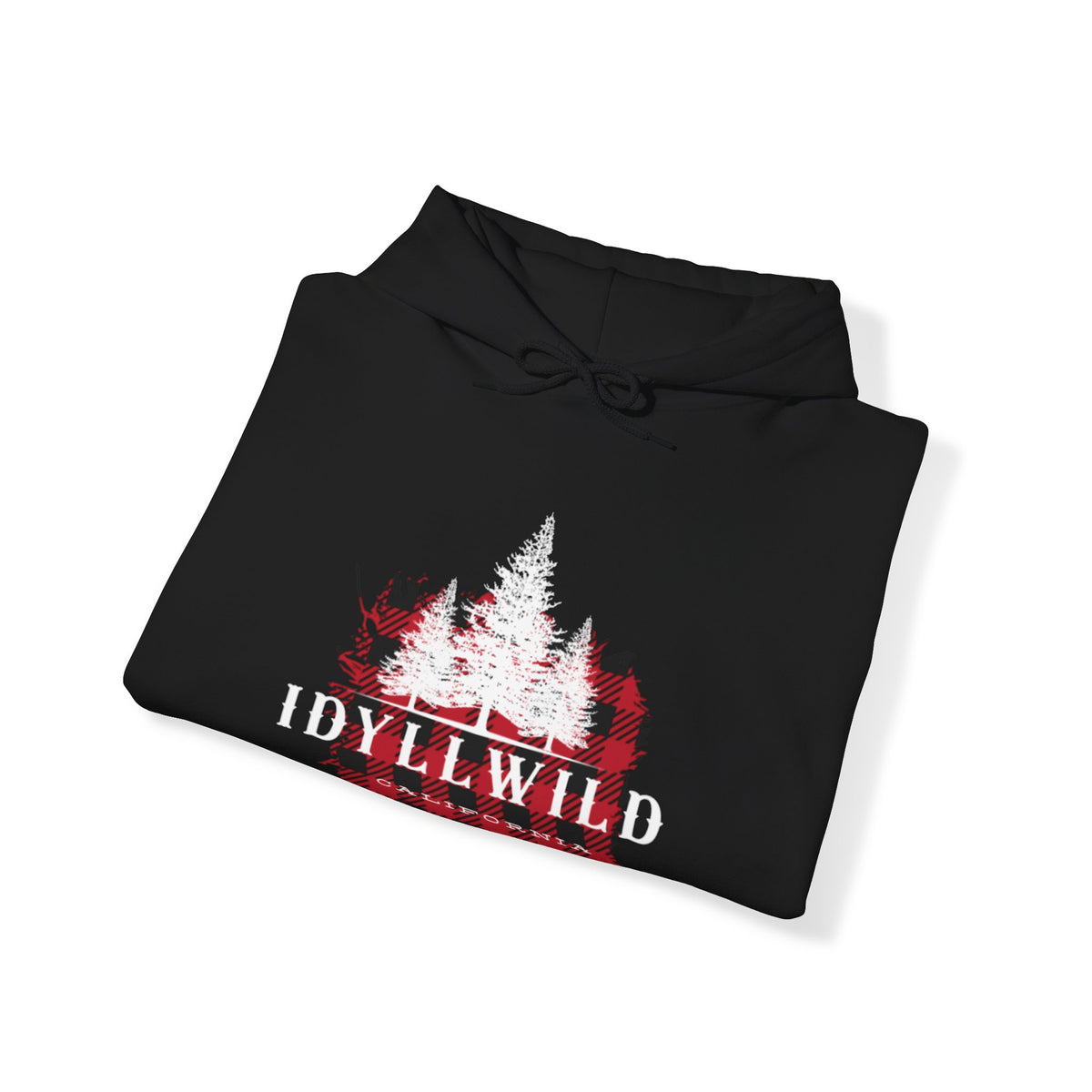 Idyllwild Red Buffalo Large Pines Dual Sided Hoodie