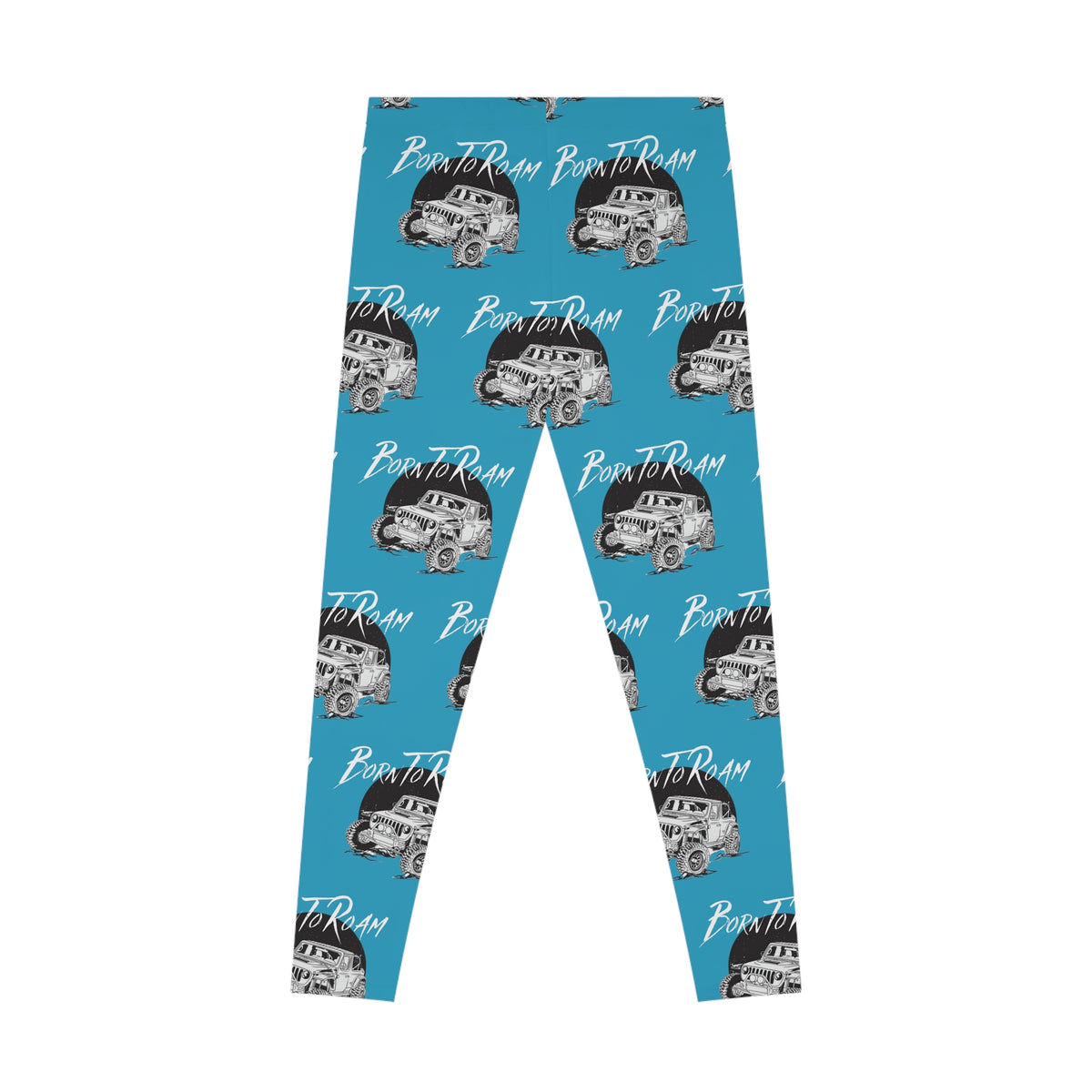 Jeep "Born To Roam" Stretchy Turquoise  Leggings